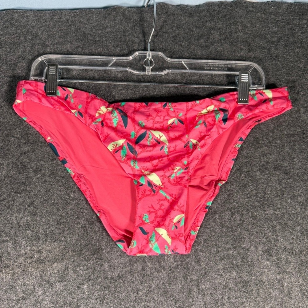 NWT Vilebrequin Friseโ Bikini Bottom Cherry Blossom Pink Coral Print Size L NEW